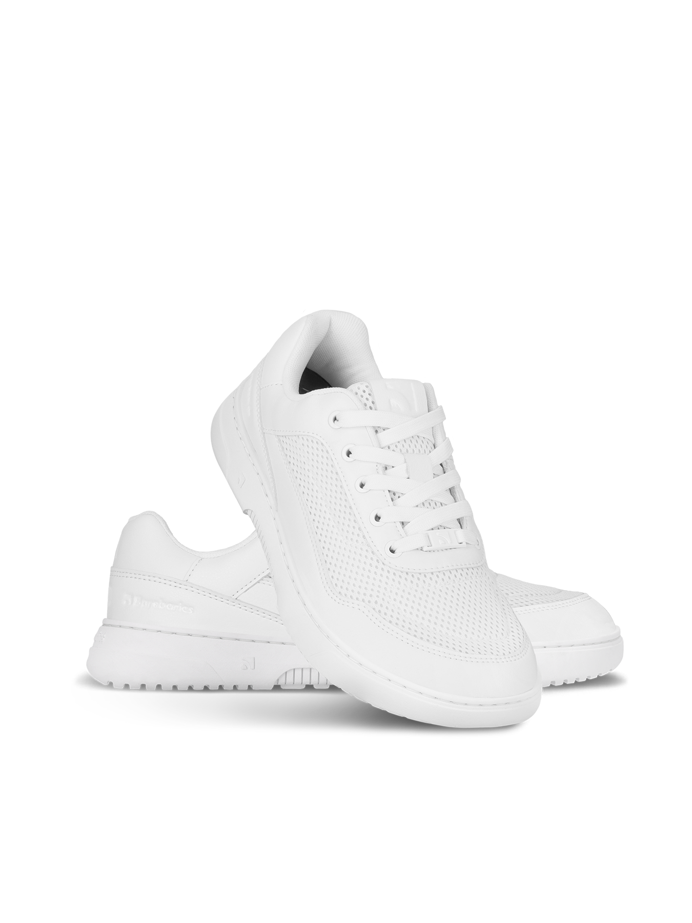 Barefoot Sneakers Barebarics Vaporo - All White.

  Obermaterial: Kunstleder + Textil
  Innenfutter: Textil
  Einlegesohle: PU + Polyester (herausnehmbar-antibakteriell)
  Sohle: Gummi (ComfortGrip Neo)
  Herstellung: Vietnam

Barefoot-Eigenschaften

  Unisex-Modell in modernen Farbvarianten
  herausnehmbare antibakterielle Einlegesohle
  neue ComfortGrip Neo genähte Sohle
  Barebarics-Logo an den Schnürsenkelenden
  atmungsaktive Materialien für bessere Belüftung
  veganes Modell

Vorteile von Barfußschuhen:

  ultraflexible Laufsohle
  Zero Drop: Fersen- und Zehenbündigkeit für eine korrekte Körperhaltung
  geräumige Zehenbox für Ihre Zehen
  leichter Schuh
  EAN/SKU: %eanorsku%